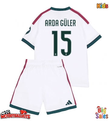 Real Madrid Arda Guler #15 Replica Home Stadium Kit for Kids 2026-27 Short Sleeve (+ pants)
